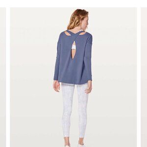 Lululemon Back Into It Long Sleeve Moody Blues
